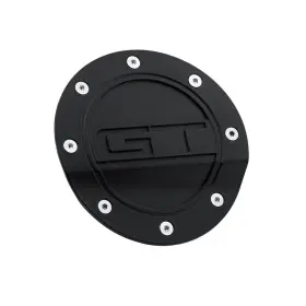 Fr3z-6640526-ga Drake Muscle Cars Fuel Door Comp Series Black With Gt Logo