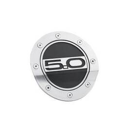 Drake Muscle Fr3z-6640526-5s Cars Silver Fuel Door Comp Series With 5.0 Logo