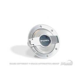 Drake Muscle Mo-210001-satin Cars Satin Aluminum Fuel Door Assembly