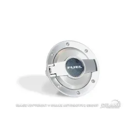 Mo-210001-satin Drake Muscle Cars Satin Aluminum Fuel Door Assembly