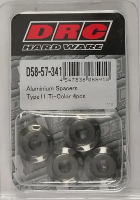 D58-57-341 Drc Hard Ware Type 11 Aluminum Spacer M6 X 12mm Titanium 4-pack