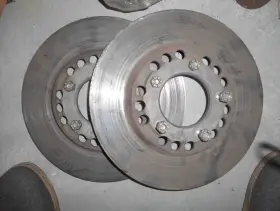 Vbm214 Dunlop Jaguar C-type D-type Used Original Front Brake Rotors X 2 Lh Rh