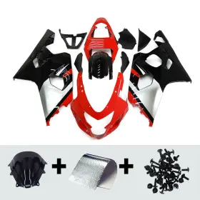 Fwk4-60 Dxfpark #sbanxiyucnf Silver Red Fairings For Gsxr600 Gsxr750 Suzuki 2004 2005 04 05 Abs Fairing Kit