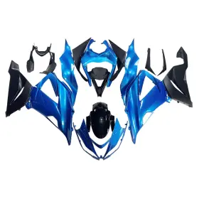 Fwzx6r-2013-40 Dxfpark #dxfcg4.23 Fairings Kit For Kawasaki 2013-2018 Zx6r Ninja 636 Abs Body Frame Blue Black