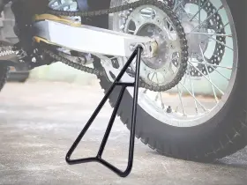 Ea-98016 Eapele Triangle Stand For Dirt Bike Solid Steel Structure Matte Black