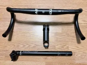 Ea90 Easton Cycling 821973321387 Ea50 Drop Handlebar 42cm Black Ea70 100mm Stem 27.2mm Seatpost