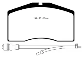 Dp3997c Ebc Fits 93-95 Porsche 911 964 3.6 Turbo Redstuff Front Brake Pads