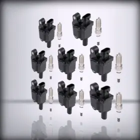 119938-5373-1413554391 Eccpp Uf743 - 8 Ignition Coils Wilth Iridium For Spark Plugs Gmc Yukon