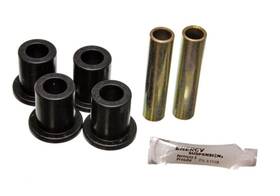 Energy Suspension 703639331438 Front Spring Shackle Only - Black