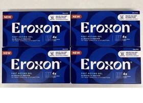 Eroxon 14586 Fast Acting Gel 4 Boxes 16 Single Dose Tubes Exp 10/26 New Sealed