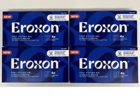 14586 Eroxon Fast Acting Gel 4 Boxes 16 Single Dose Tubes Exp 10/26 New Sealed