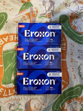 Eroxon 45789 3 Box Fast-acting Gel For Erectile Dysfunction Treatment 4 Tubes.2026