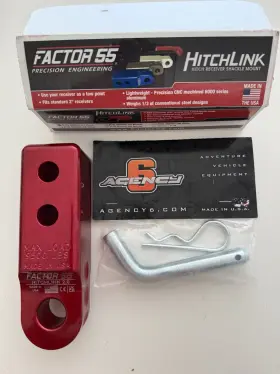 Fct00020-01 Factor 55 Hitchlink 2.0 Red - 00020-01 With Agency 6 Hitch Pin