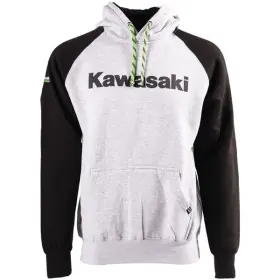23-88102 Factory Effex Kawasaki Standard Hoody Heather Grey/black Sz M