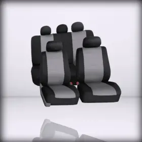 Fb083115gray-rt 816352028704 Fh Group - Car For Seat Covers Full Set Neoprene Universal Fit Automotive