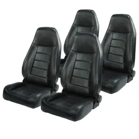 Federal Military Parts 645637640559 New Reclining Seat For Your Vehicle - 2pk Black Vinyl Fits Humvee