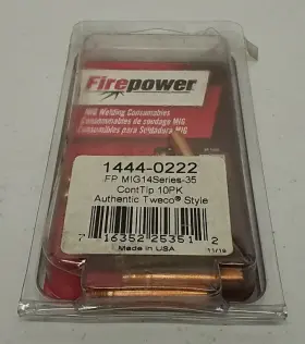 1444-0222 Firepower Mig Welding Tips Pack Of 10 Durable Precision Contact