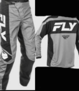 Fly Racing 378-922m F-16 Pants 33 Jersey Medium Kit Grey/black Combo Dirt Bike Bmx New