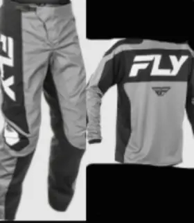 378-922m Fly Racing F-16 Pants 33 Jersey Medium Kit Grey/black Combo Dirt Bike Bmx New