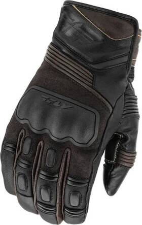 Fly Racing 476-21013x-1155-0 Brown Surveyor Gauntlet Goat Skin Gloves Mens Xxxlarge