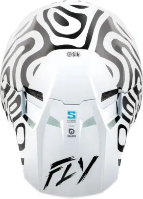 73-4469 Fly Racing Visor For Formula S Carbon Protocol Helmet - Black Carbon/gray/hi-vis