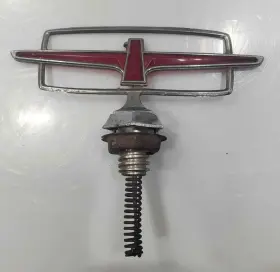 07s8-883434 Ford 1977-1979 Thunderbird Hood Ornament Red Bird Genuine Oem Used
