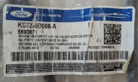 Ks7z6d008a Ford Kit - Engine Block Heater New Oem