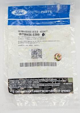 Ford W708456-s309 Genuine Nut And Spin Washer Assembly Hex