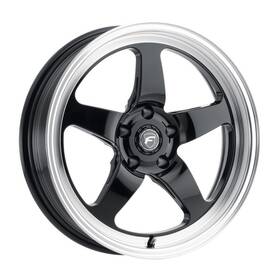 Forgestar F0917c088n19 D5 Drag 17x5 Black Alloy Wheel 5x139.7 Bolt Pattern Et-19