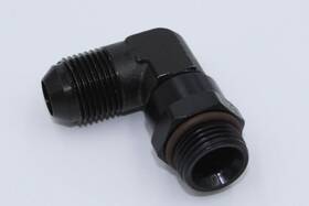 Fragola 822320025279 -8an X 7/8 - 14 10 90 Degree Swivel Black