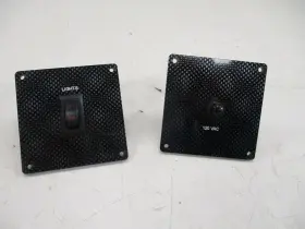 J107620-01 G3 Boats Lights And 120 Vac Switch Panel Set Black Gray Marine Boat