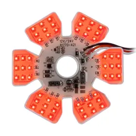81776 Gg Grand General Red Ultra-thin Hex Style Dual Function Interior Led Li
