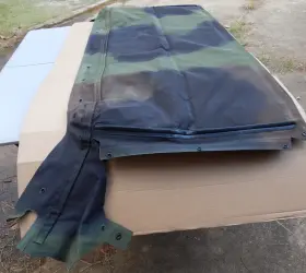 12340736-18 Gma Hmmwv M998 Hummer 2 Two Man Crew Soft Top Roof Cover Woodland Camo