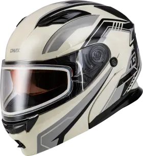 M201391326 Gmax Md 01s Transistor Snow Helmet White/grey/black Lg