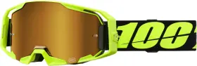 50060-00004 Greshams Powersports Armatic Goggle Neon Ylw Mirror True Gold