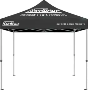 Hyg-009-hd Harddrive Canopy - 10x10 Black/white With Logo Motorcycle Street Bike 810-9916