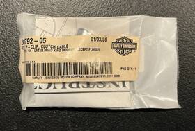 Harley-davidson 38792-05 Genuine Nos Harley-davidson Chrome Clutch Cable Clip For Road King