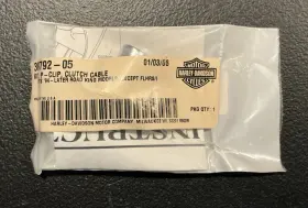 38792-05 Harley-davidson Genuine Nos Chrome Clutch Cable Clip For Road King