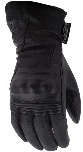 489-0096 Highway 21 6 Womens Black Rose Gloves Size 2x-large