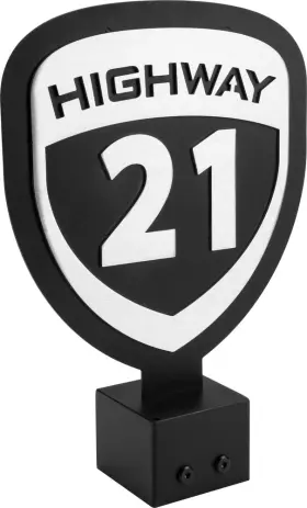 489-9910 Highway 21 Helmet Tree Sign