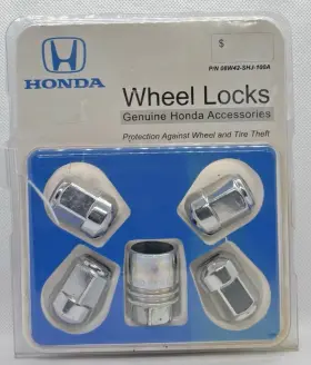 08w42-shj-100a Honda Genuine Wheel Locks Odyssey Pilot Ridgeline