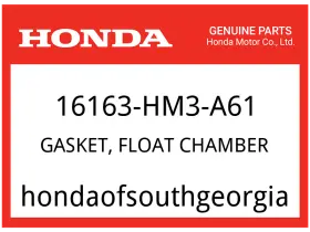16163-hm3-a61 Honda Oem Part Gasket Float Chamber