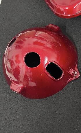 Honda 61301-331-01 Sl125 Sl100 Xl100a 1971-73 Red Headlight Bowl And Ring