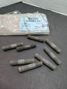 582597c1 International Nos Lot Of 8 Stud Outer Axle Shaft With Disc Wheel 1/2 Inch Nc