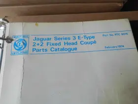 Rtc9015 Jaguar Xke V12 Series 3 2 Factory Parts Catalog Rtc 9015 2/74 Date
