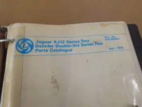 Rtc9089g Jaguar Xj12 Series 2 Factory Parts Manual