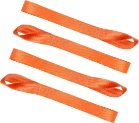 0434 Jchl Soft Loops Tie Down Straps 4pk 12 000lbs Max Strength 18 Inch X1.7 Orange-4pack