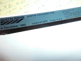 Akm1412fv Jrt Austin Taxi Hire Car New Factory Original Parts Microfiche