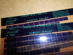 Rtc9872fa Jrt Jaguar Xke 4.2 Series 1 2 Factory Original Microfiche