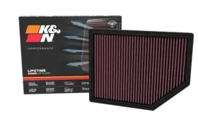 K&n 024844397096 High-flow Original Lifetime Engine Air Filter Increase Power Premium Wash